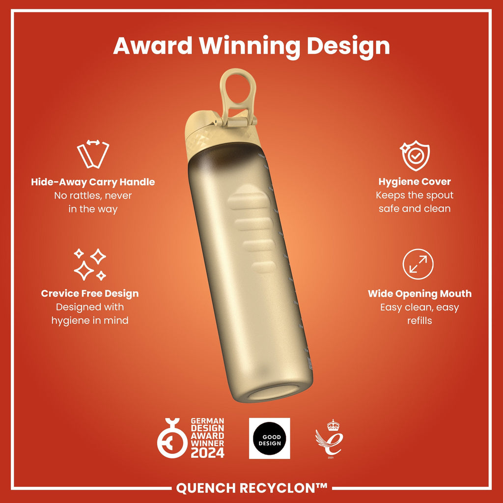 Leak Proof 1 litre Water Bottle, Recyclon, Desert, 1L
