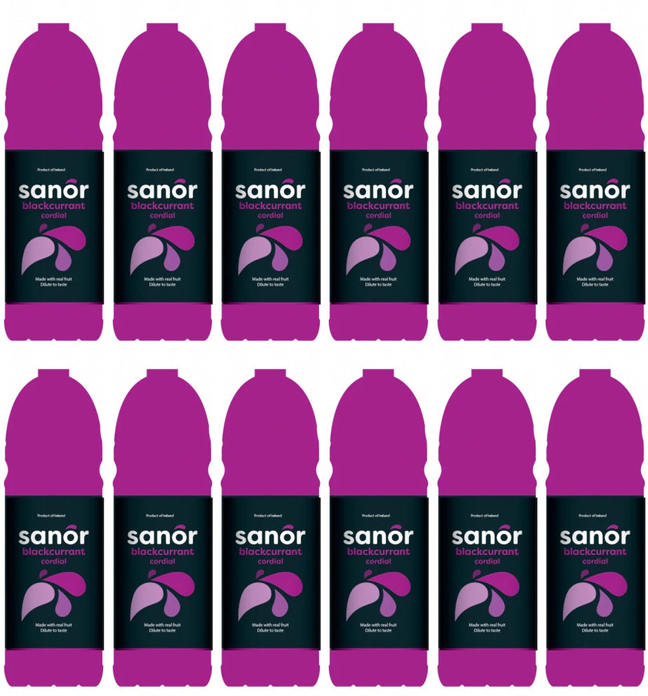 12 x Sanor Blackcurrant 1L