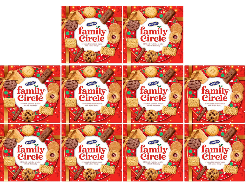 10 X Mcvities Family Circle Carton 400GM