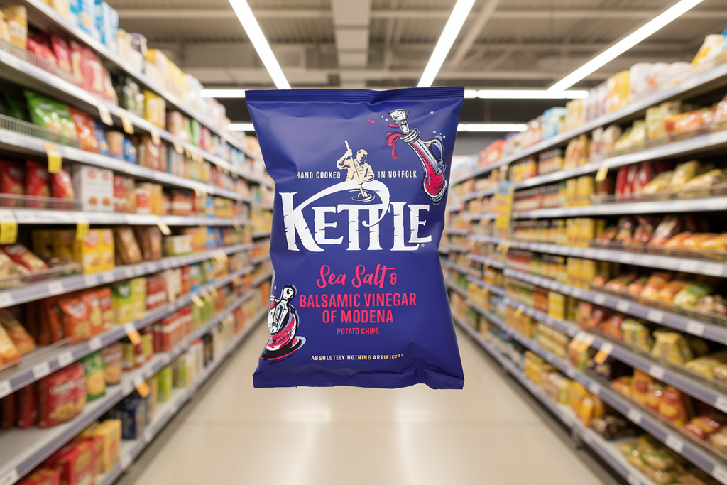 16 x Kettle Sea Salt & Balsamic Vinegar Potato Chips 130G