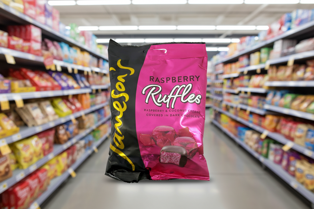 12 x Jamesons Raspberry Ruffles Bag - 135GM
