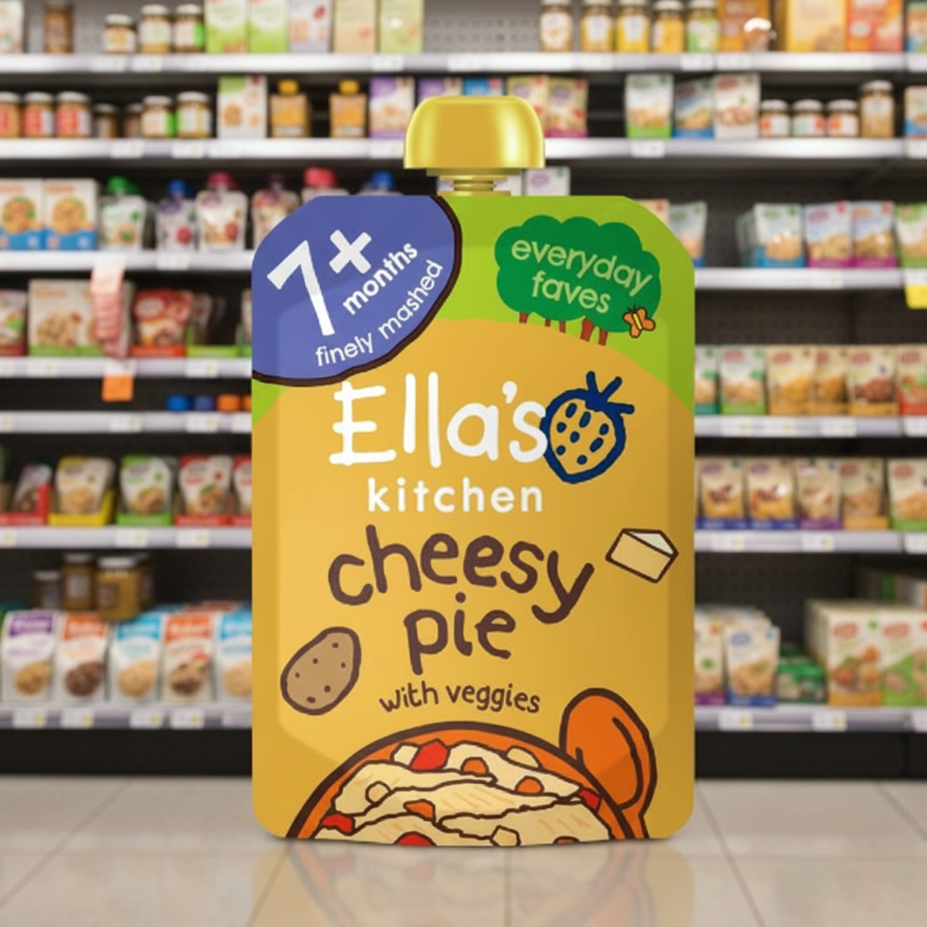 6 x Ella's Kitchen Stage 2 Baby Food - Cheese Pie - 130G
