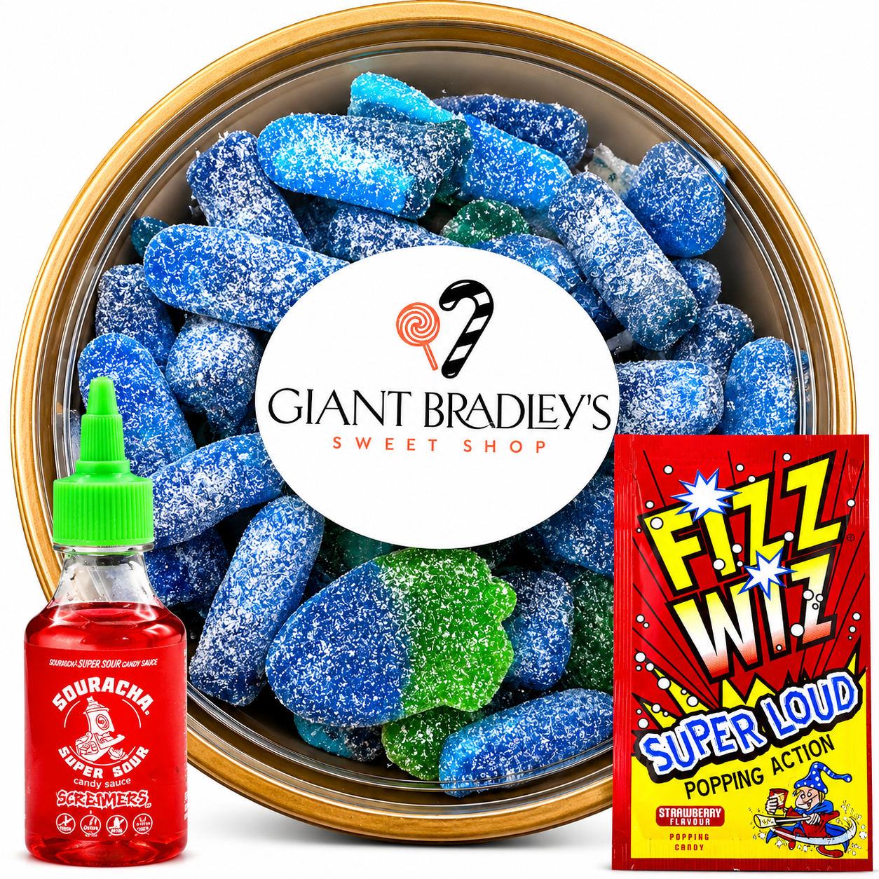 Blue Raspberry Candy Salad Bowl 700g