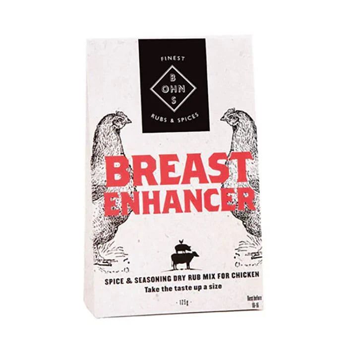 6 x Bohns Breast Enhancer Dry Spice Rub - 60g