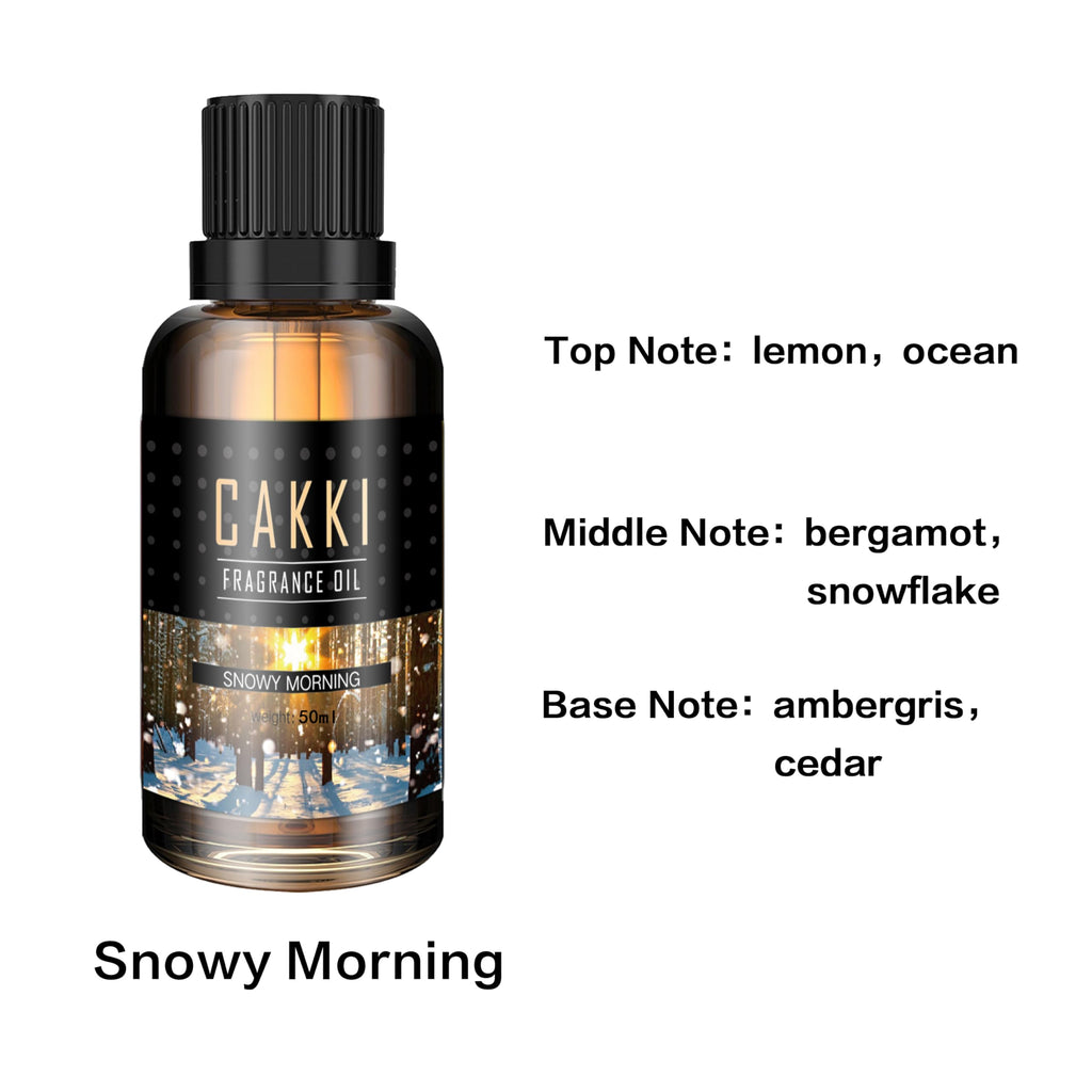 Snowy Morning Essential Oils for Diffusers – 50ml CAKKI Fragrance Oils for Candle & Soap Making