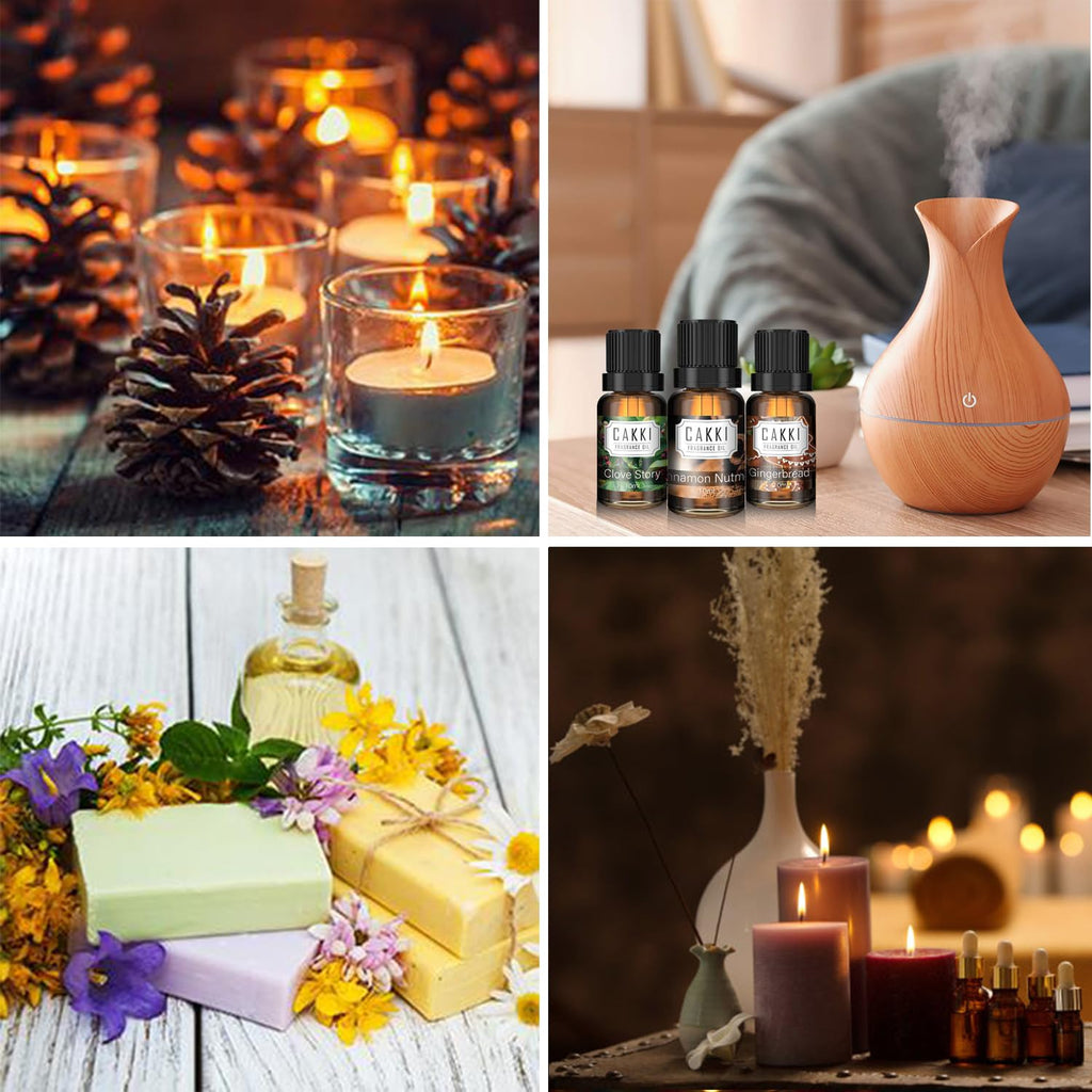 Snowy Morning Essential Oils for Diffusers – 50ml CAKKI Fragrance Oils for Candle & Soap Making