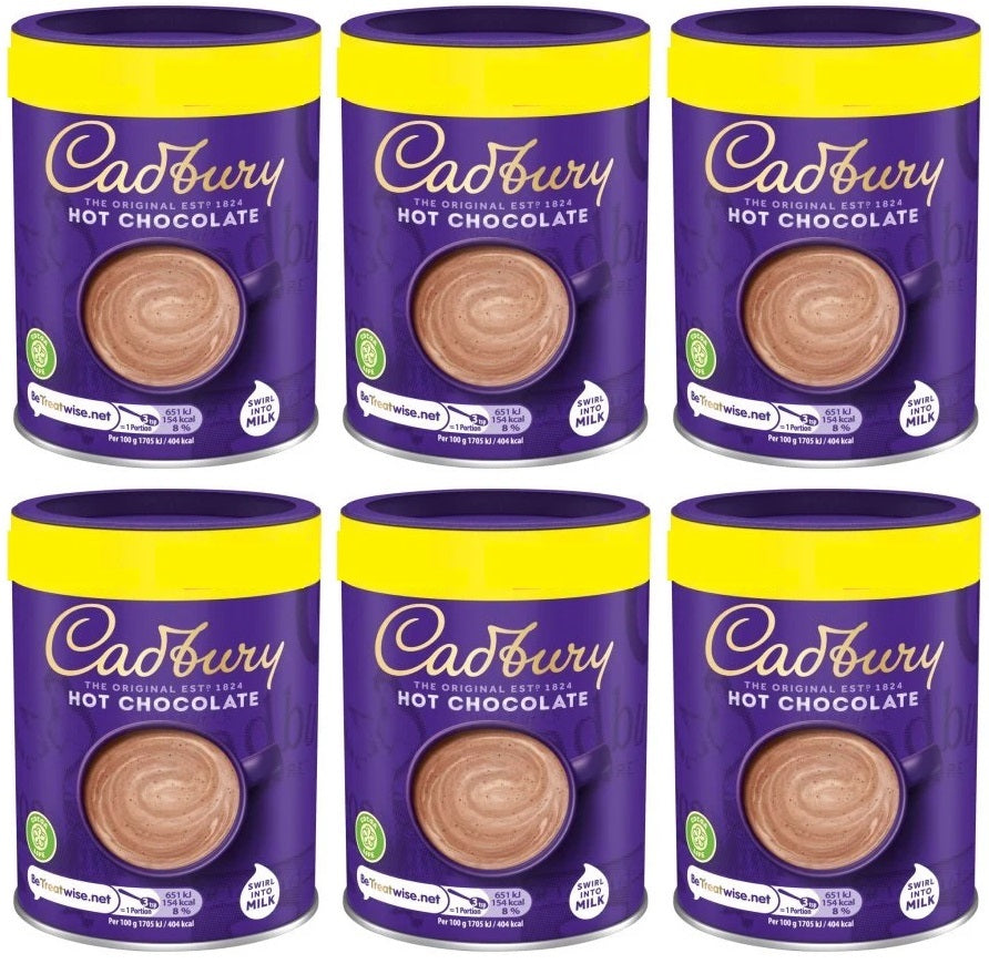 6 x Cadbury Drinking Chocolate - 250GM