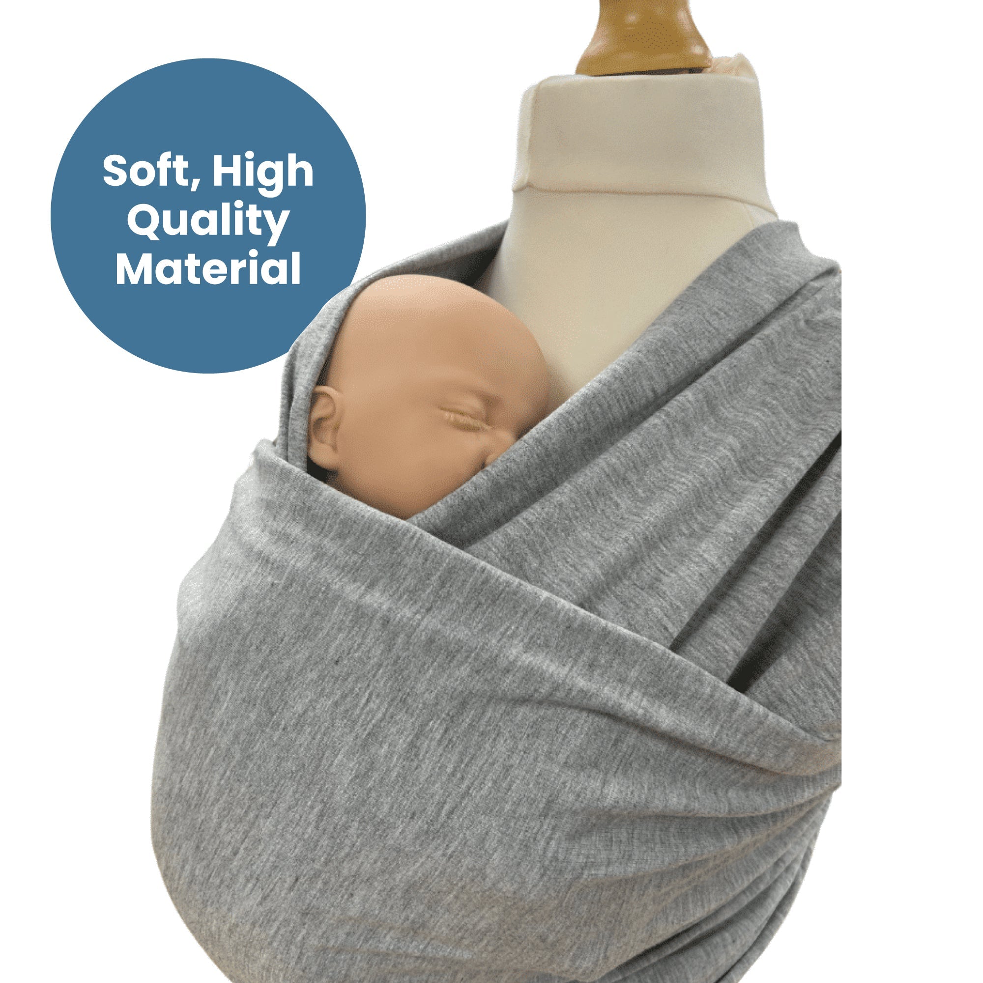 Callowesse Ergonomic Baby Wrap Carrier – Grey