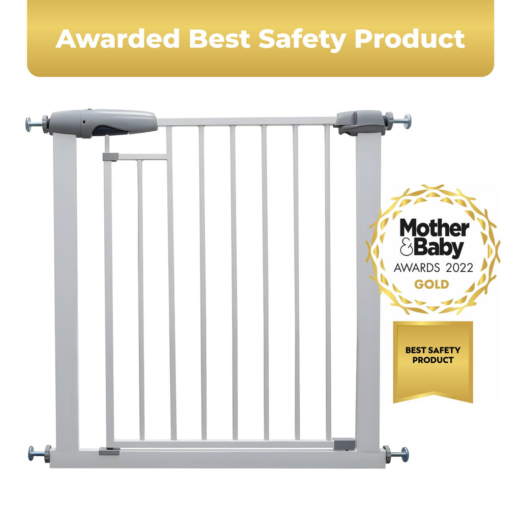 Callowesse Freedom Magnetic Auto-Close Baby Stair Gate - White