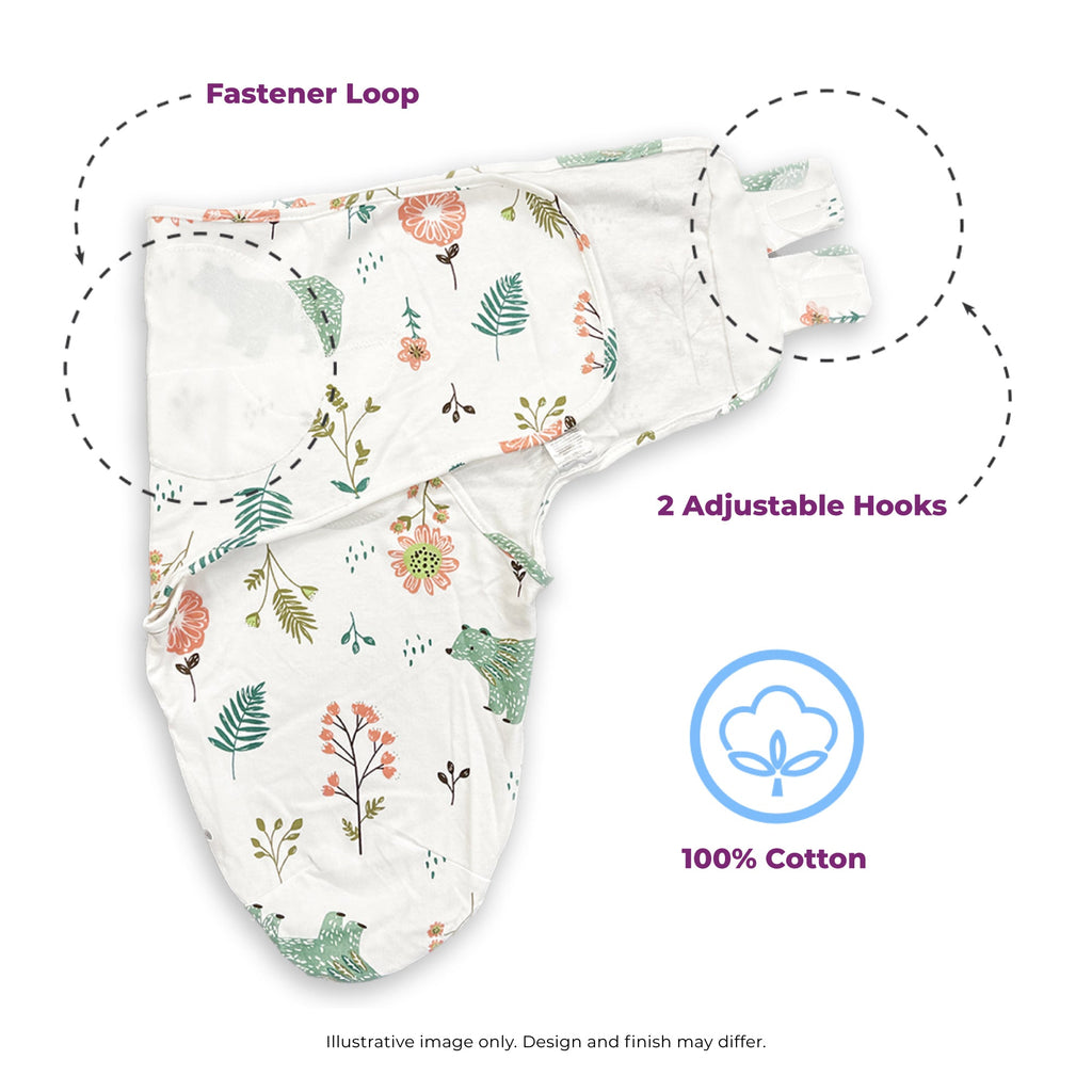 Callowesse Newborn Baby Swaddle 0-3 Months 0.5 TOG - Bunny Dreams