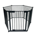 Callowesse XL Extendable Hexagonal Playpen, Fireguard and Room Divider - Black