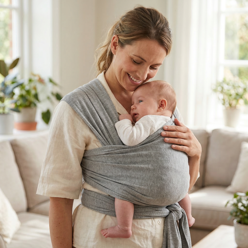 Callowesse Ergonomic Baby Wrap Carrier – Grey