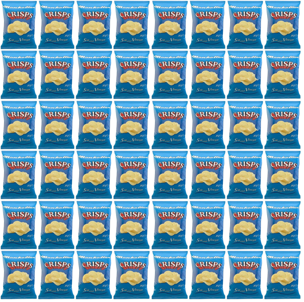 48 x Manhattan Crisps Salt And Vinegar 35G