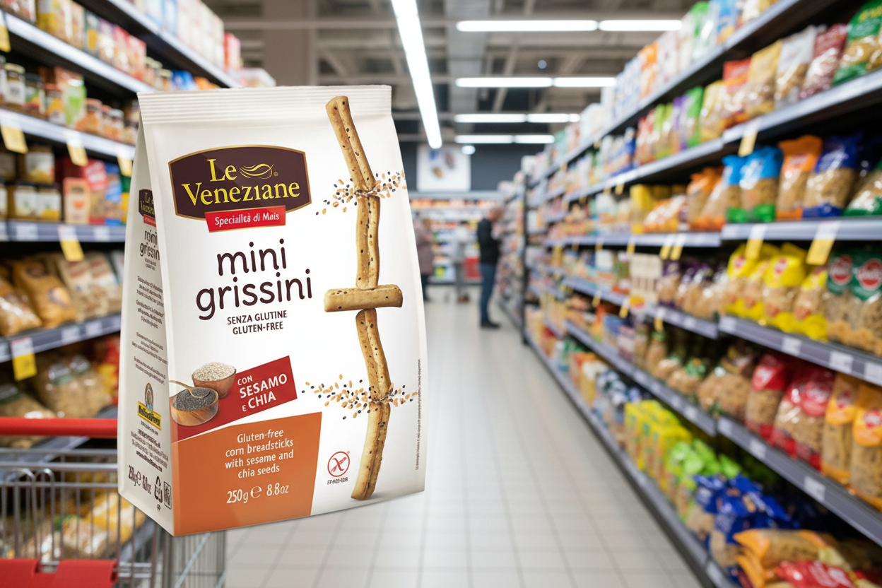 Le Veneziane Sesame & Chia Grissini Breadsticks - 250g