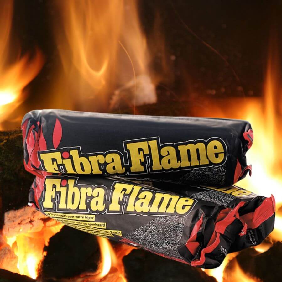5 x Fibra Flame Eco Smokless Fire log