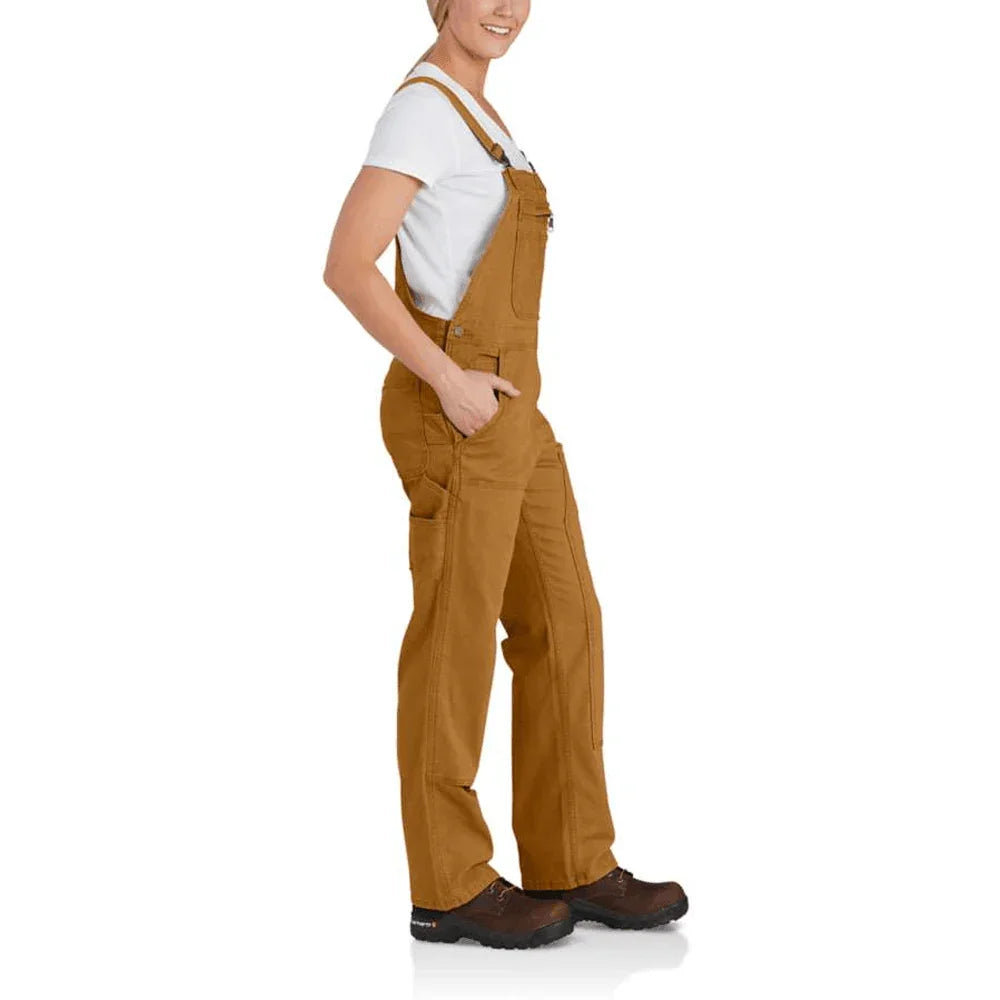 Carhartt 102438 Women's Rugged Flex Loose Fit Canvas Bib Overall