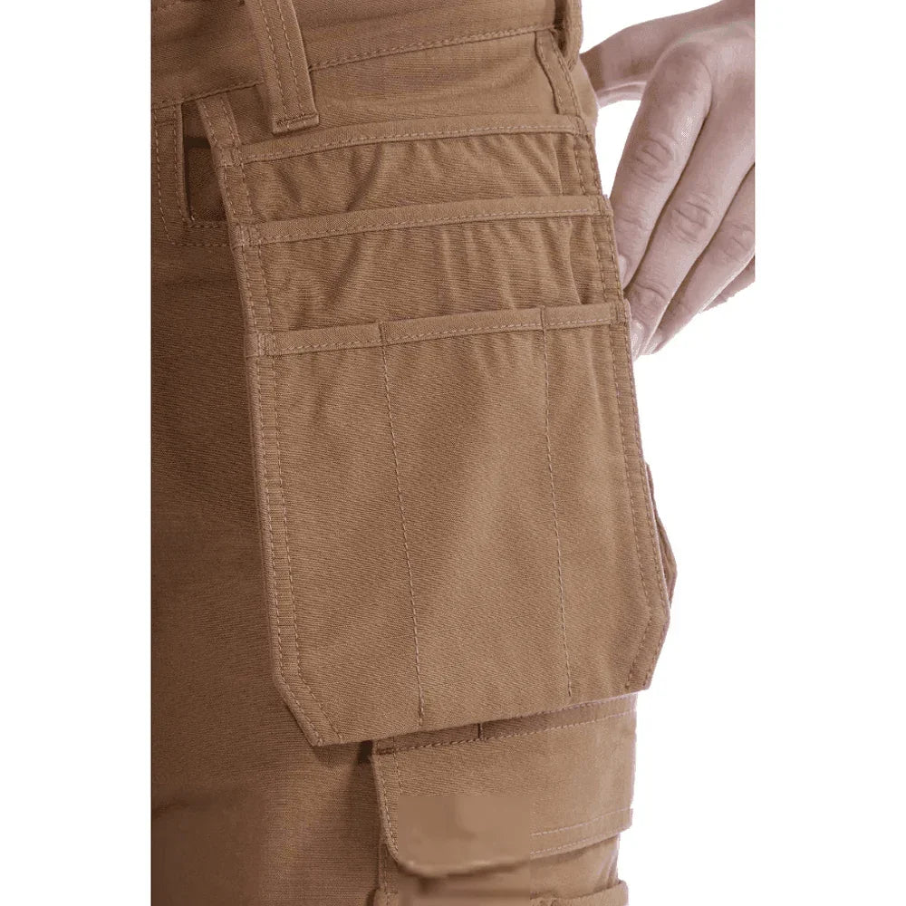 Carhartt 103337 Steel Rugged Flex Relaxed Fit Holster Pocket Work Pant Brown