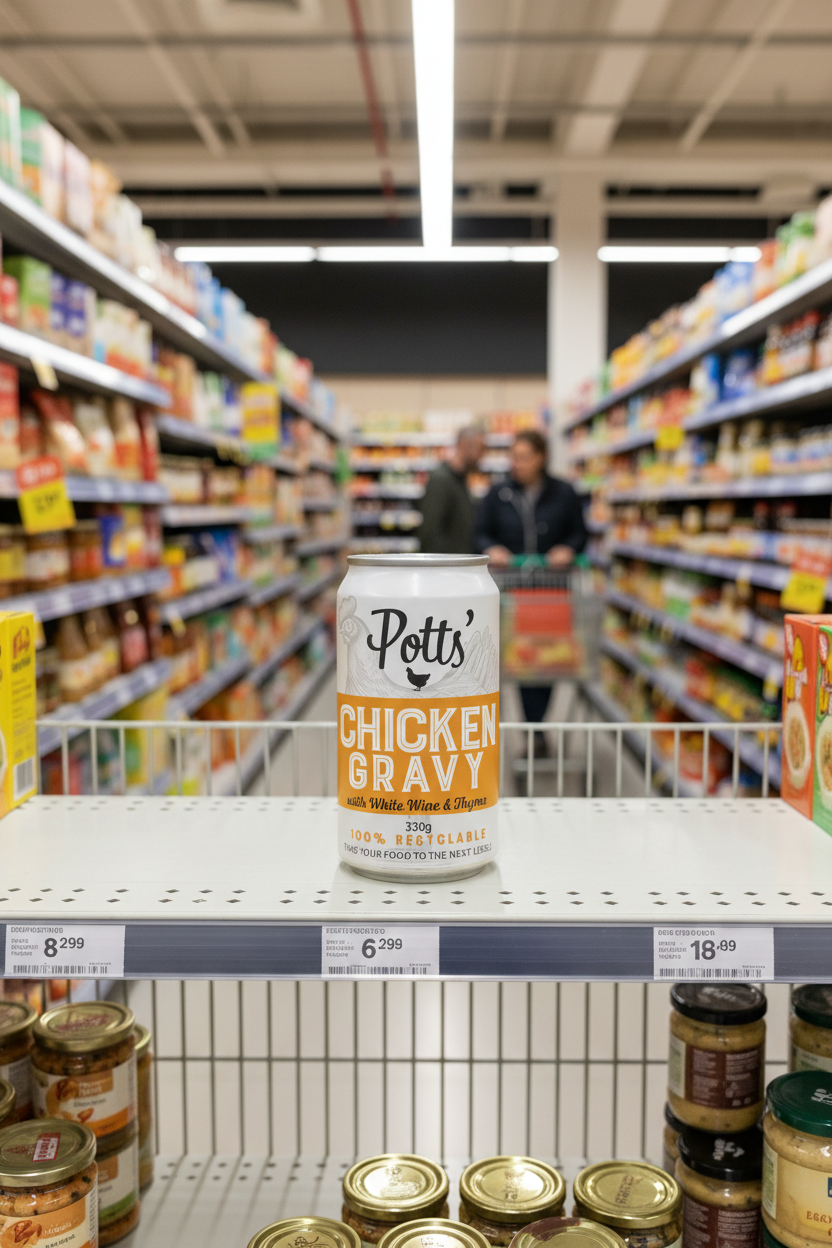 Potts Chicken, White Wine & Thyme Gravy - 330g
