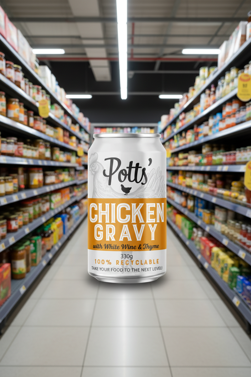 Potts Chicken, White Wine & Thyme Gravy - 330g