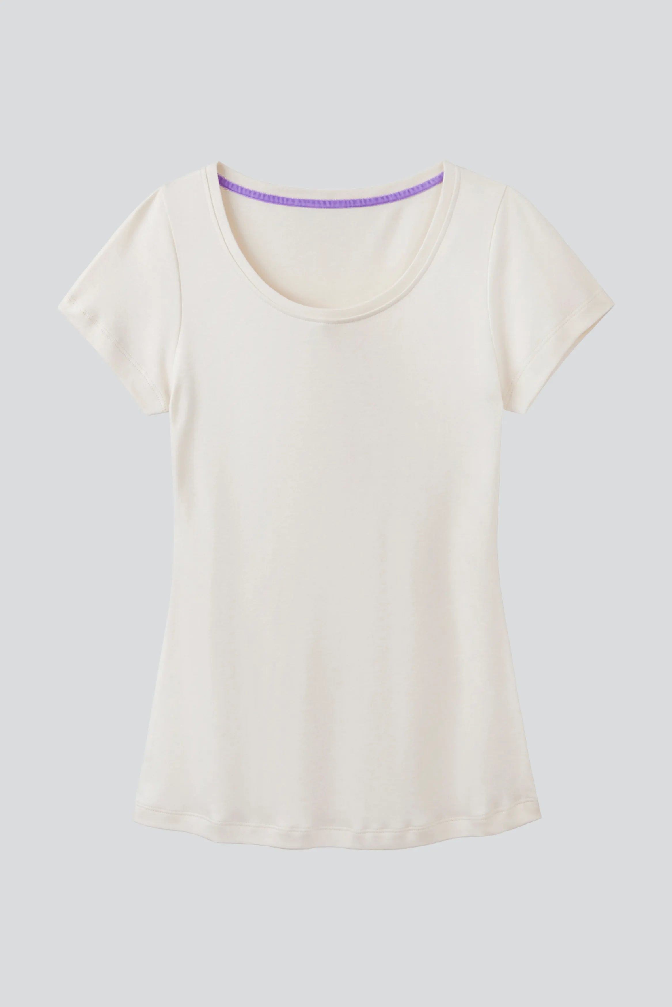 Scoop Neck Cotton Modal T-Shirt