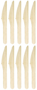 10 x D2E Cutlery Wooden Knife 6.5In 100Pk X 10