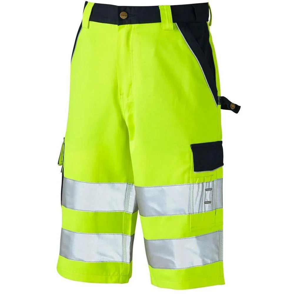 Dickies Industry Hi Vis Work Shorts SA30065 Yellow 34" Waist