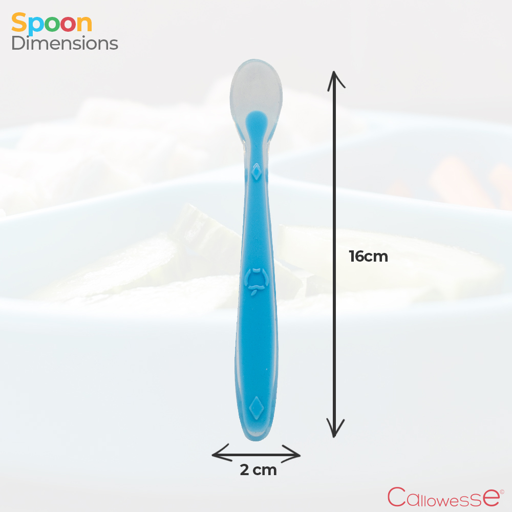 Callowesse Silicone Weaning Spoon – Pink