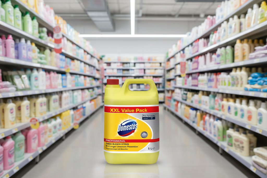 4 x Domestos Pro Formula Professional Thick Bleach Citrus 5L