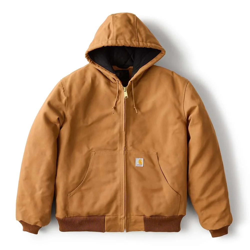 Carhartt 106673 J140 Loose Fit Firm Duck Insulated Flannel-Lined Active Jac