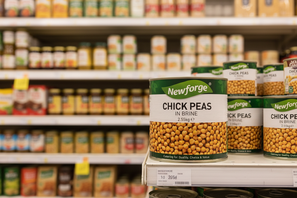 Newforge Chick Peas In Brine 2.55Kg