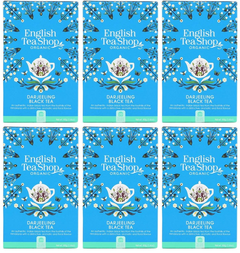 6 x English Tea Shop Darjeeling Black Tea - 20Bags
