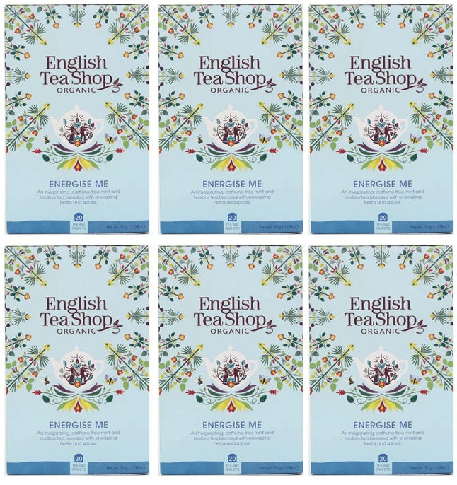 6 x English Tea Shop Energize Me Wellness - 20Bags