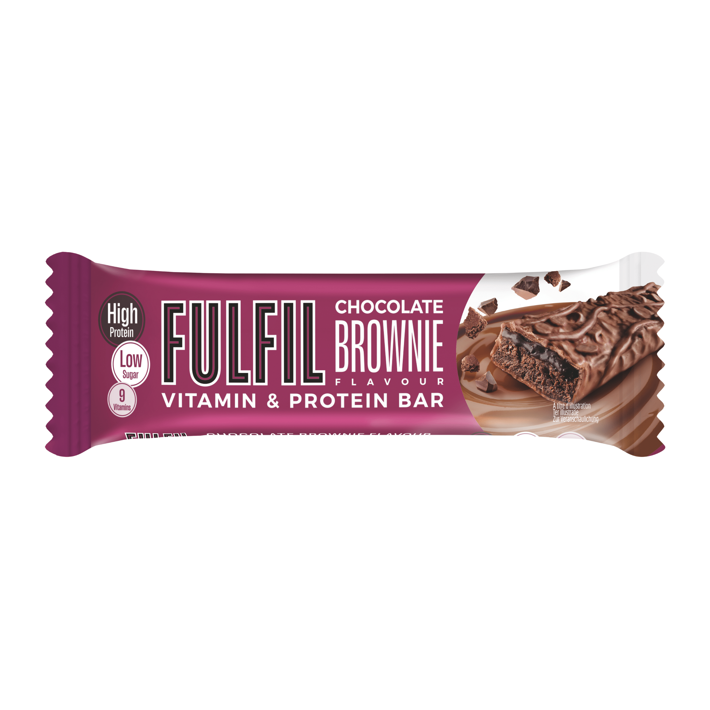 15 x Fulfil Chocolate Brownie Flavour Vitamin & Protein Bar 55G