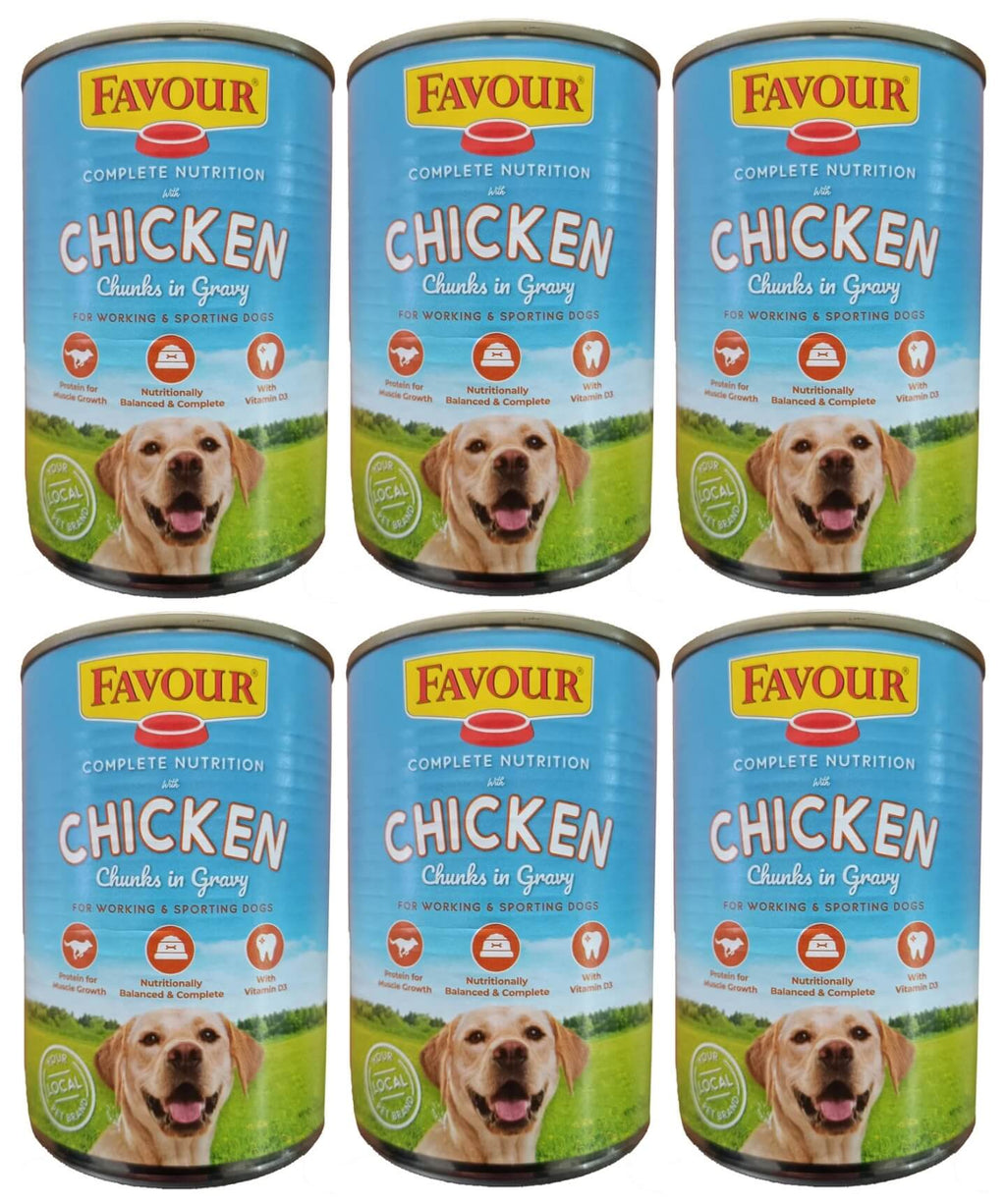 6 X Favour Chicken Chunks Gravy 1240g