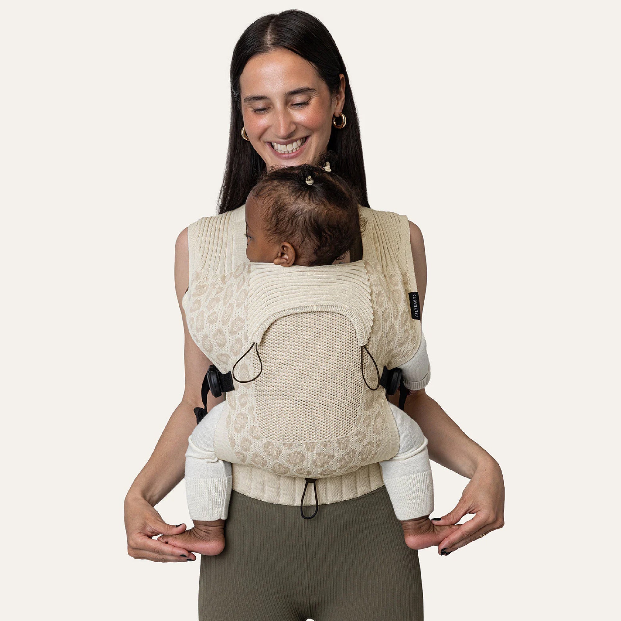Flybaby 3D Knit Baby Carrier - Light Leo