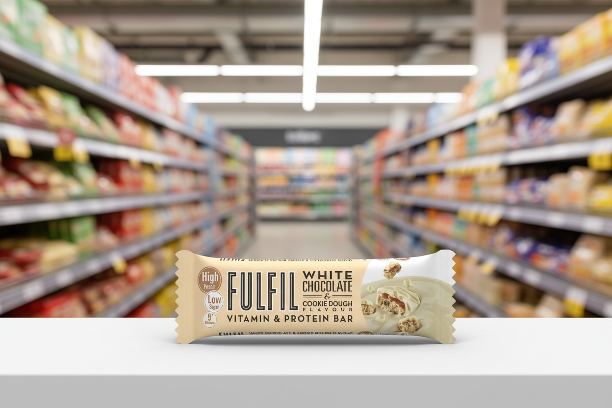 15 x Fulfil White Chocolate & Cookie Dough Vitamin & Protein Bar 55G