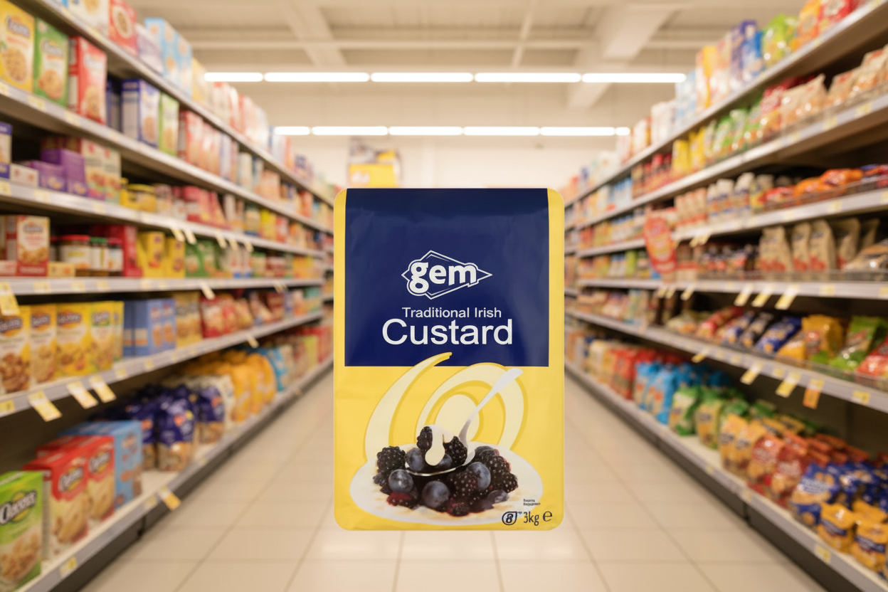 4 x Gem Traditional Irish Custard 3Kg