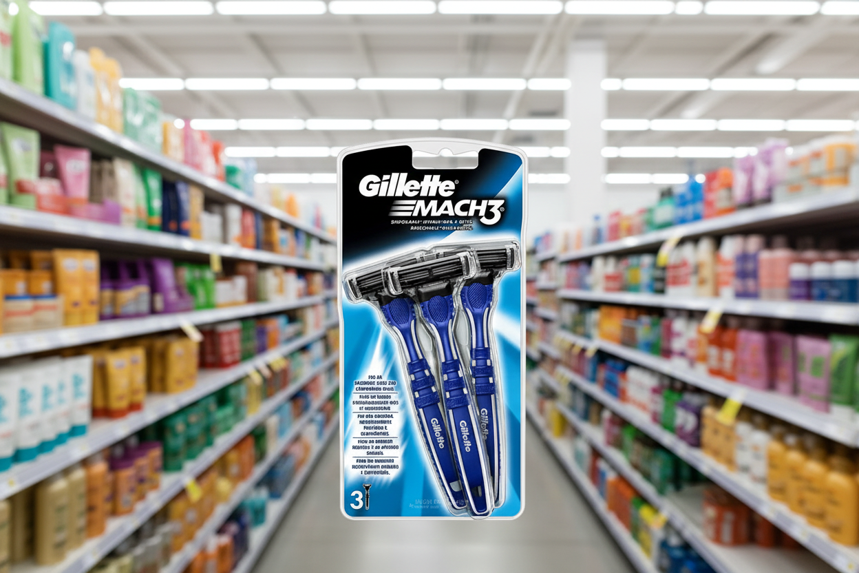 5 x Gillette Mach3 MenS Disposable Razors  3 Pack