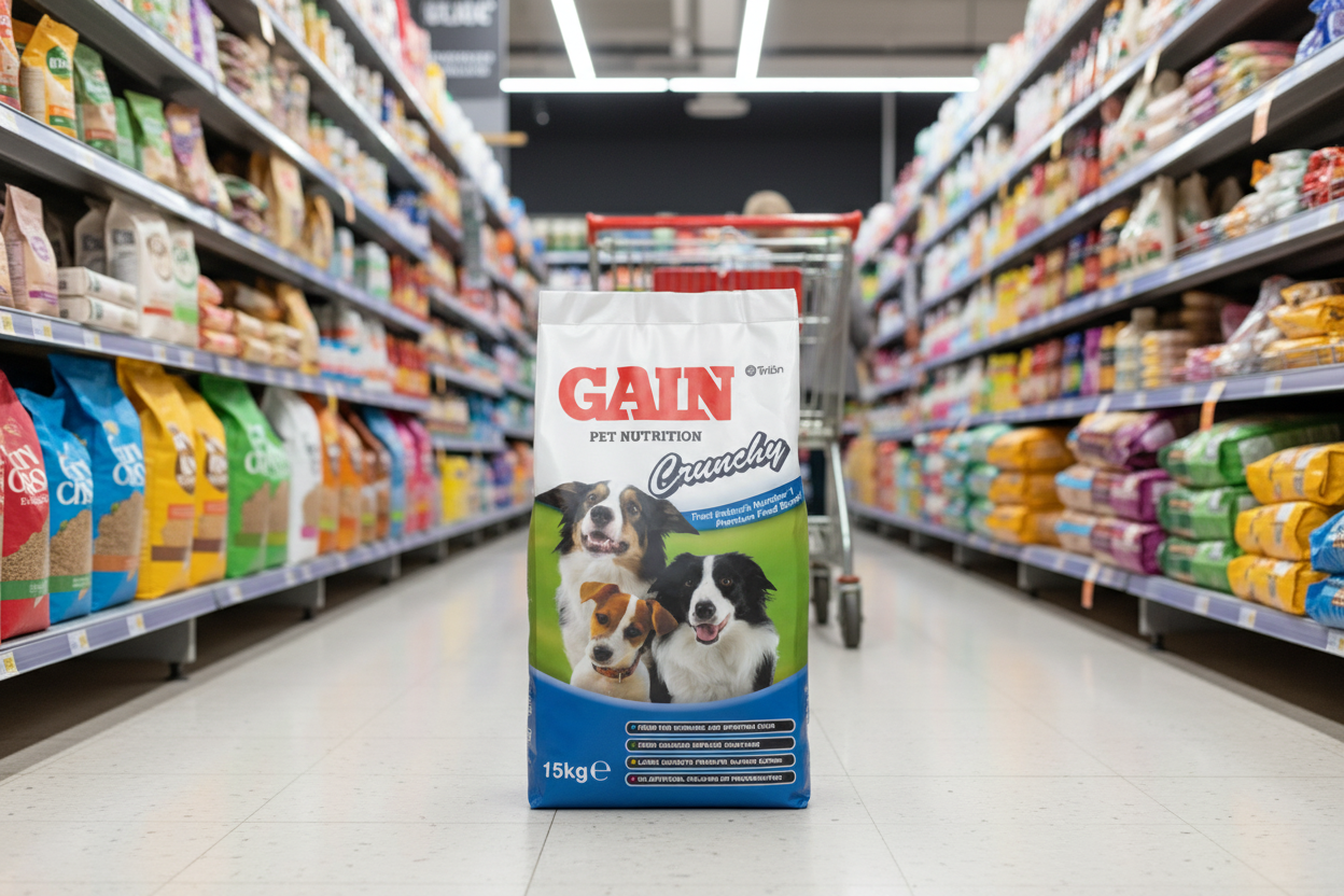 Gain Pet Nutrition Crunchy 15Kg