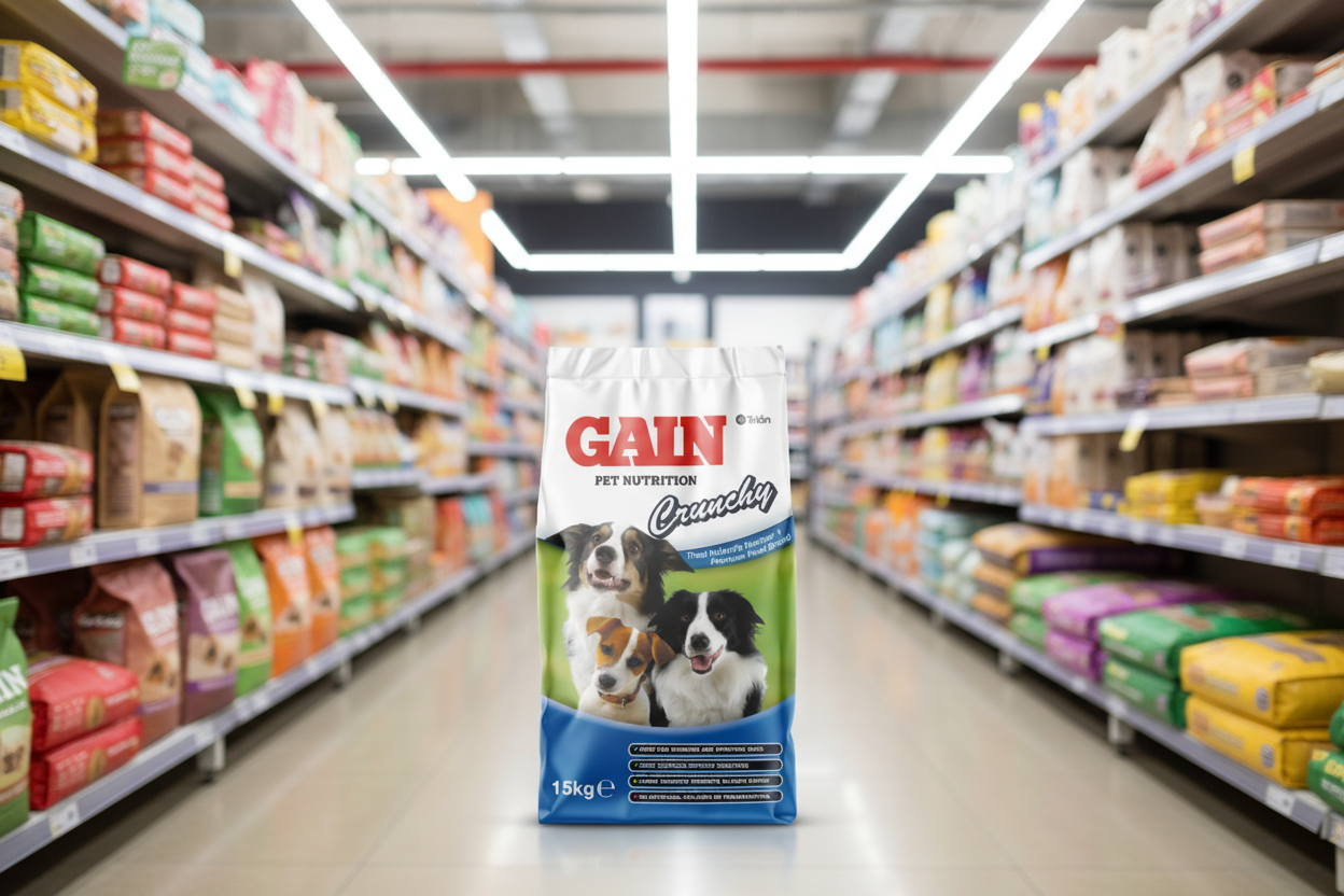 Gain Pet Nutrition Crunchy 15Kg