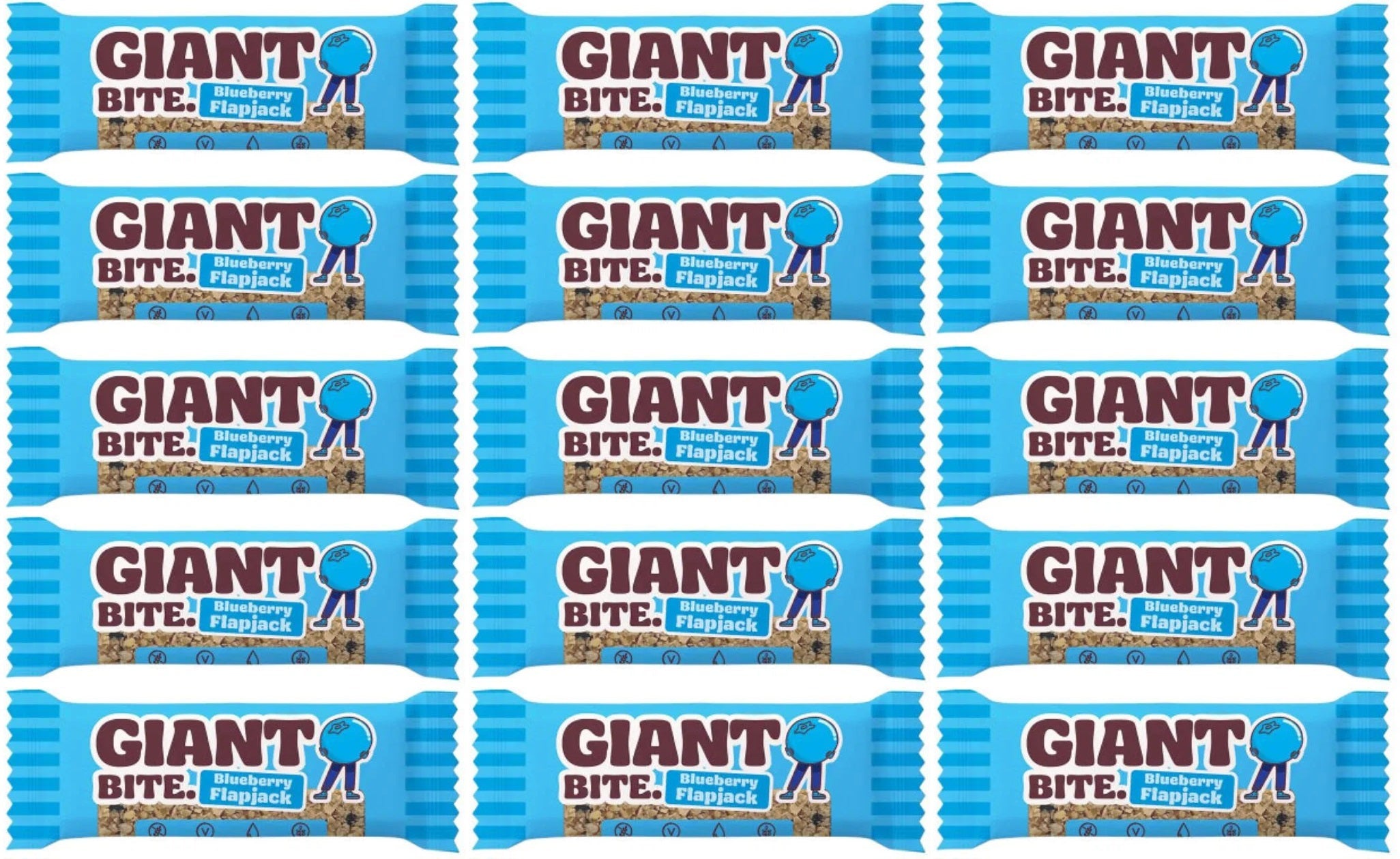 15 x Giant Bar Bite Blueberry Flapjack - 42g