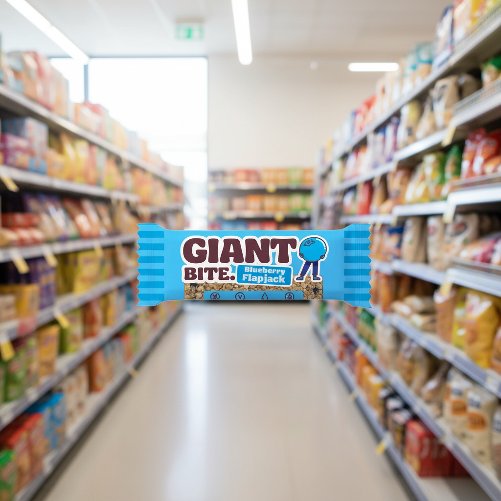 15 x Giant Bar Bite Blueberry Flapjack - 42g
