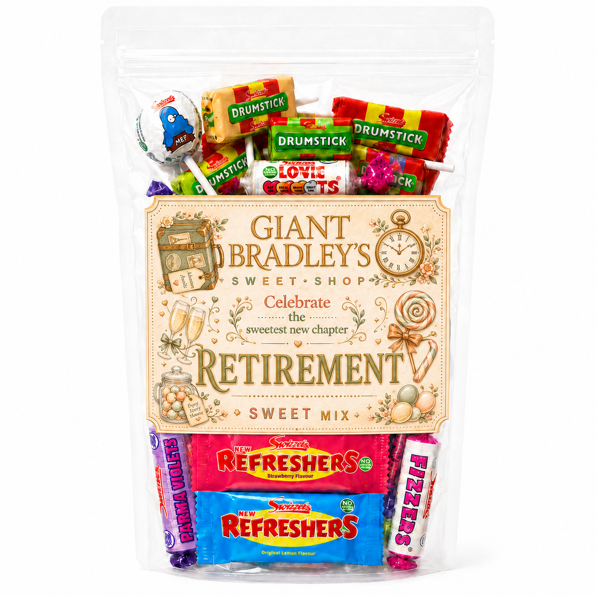 Happy Retirement Sweets Pouch Perfect for Parties & Corporate Events