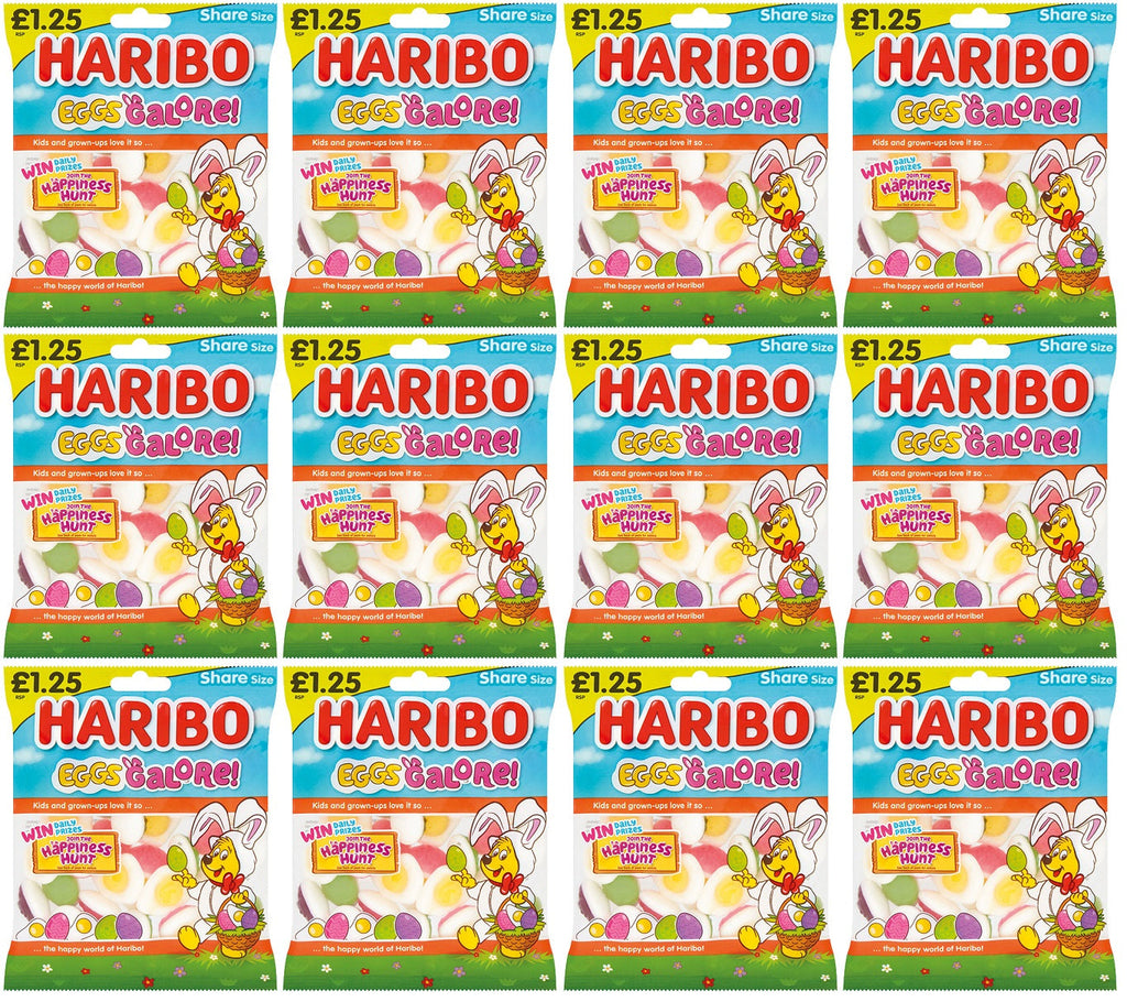 12 x Haribo Eggs Galore! - 140GM