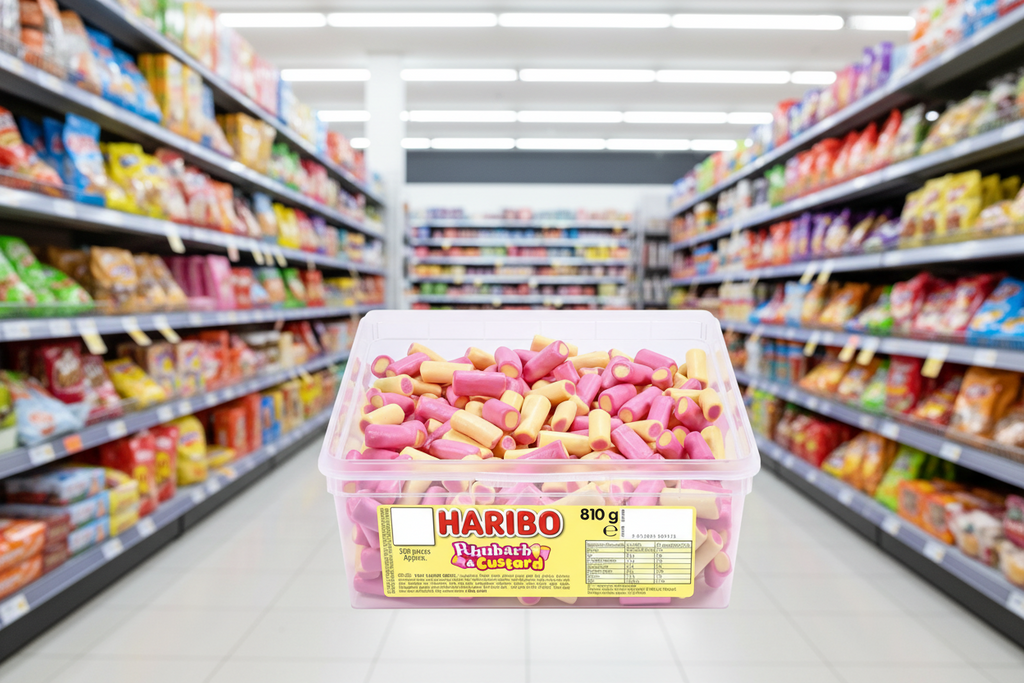 300 x Haribo Rhubarb & Custard