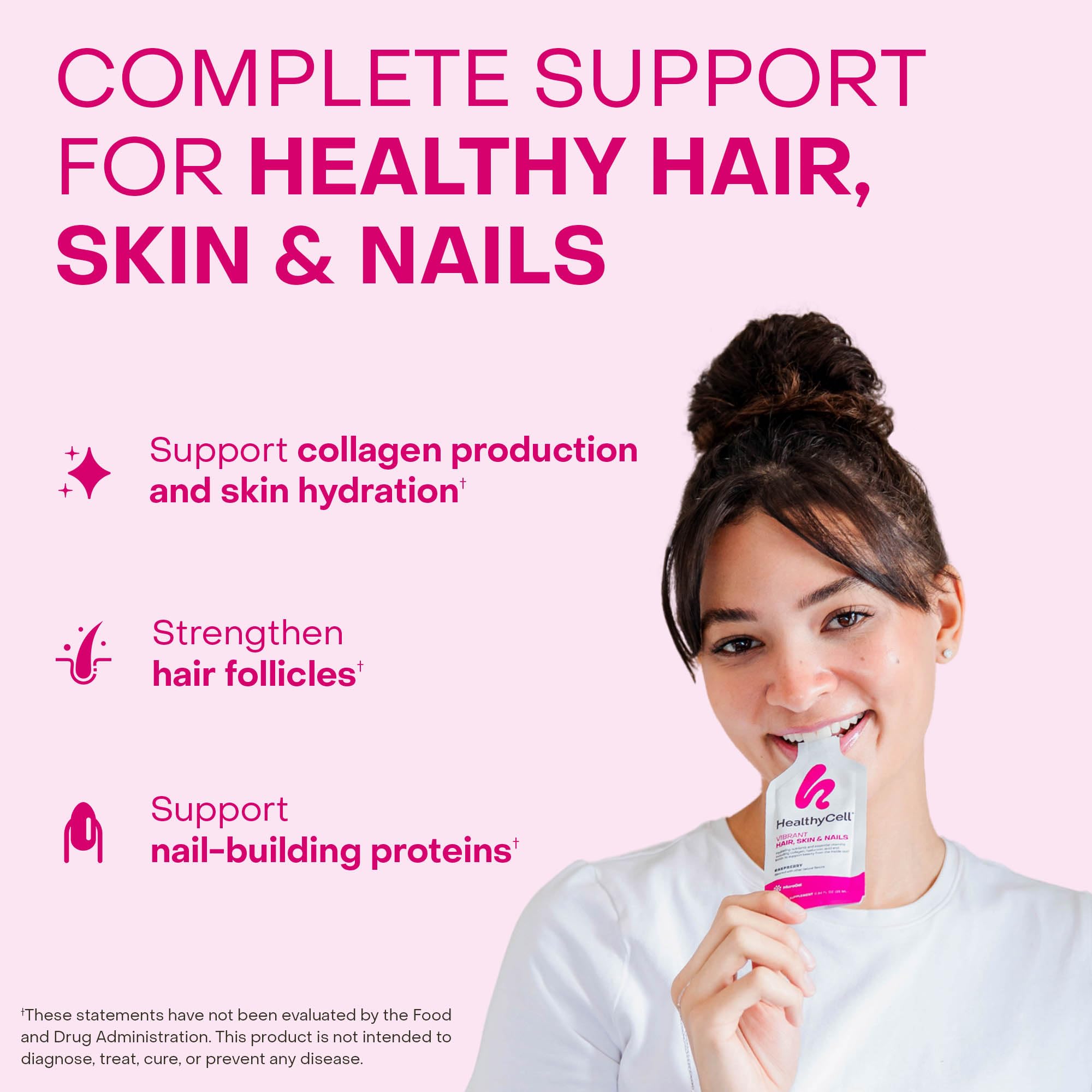 HealthyCell Vibrant Hair, Skin & Nails Daily MicroGel – Hydrating Nutrients