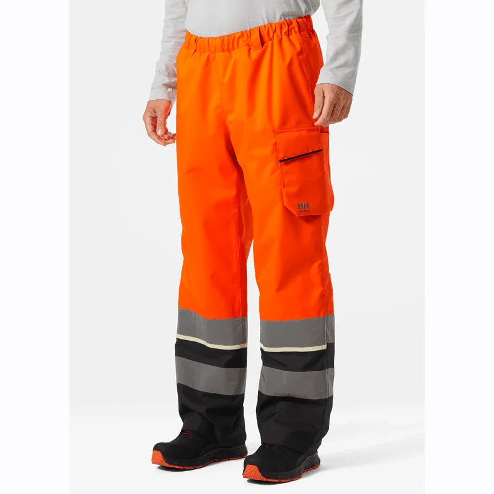 Helly Hansen 71187 UC-ME Waterproof Over Shell Pants Trousers Class 2, Red 4XL