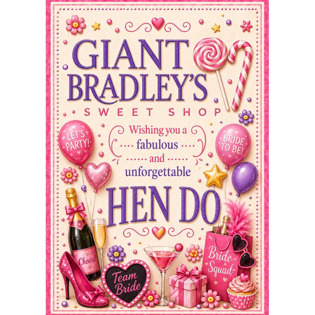 Hen Night Pink Sweet Party Pouch 150g