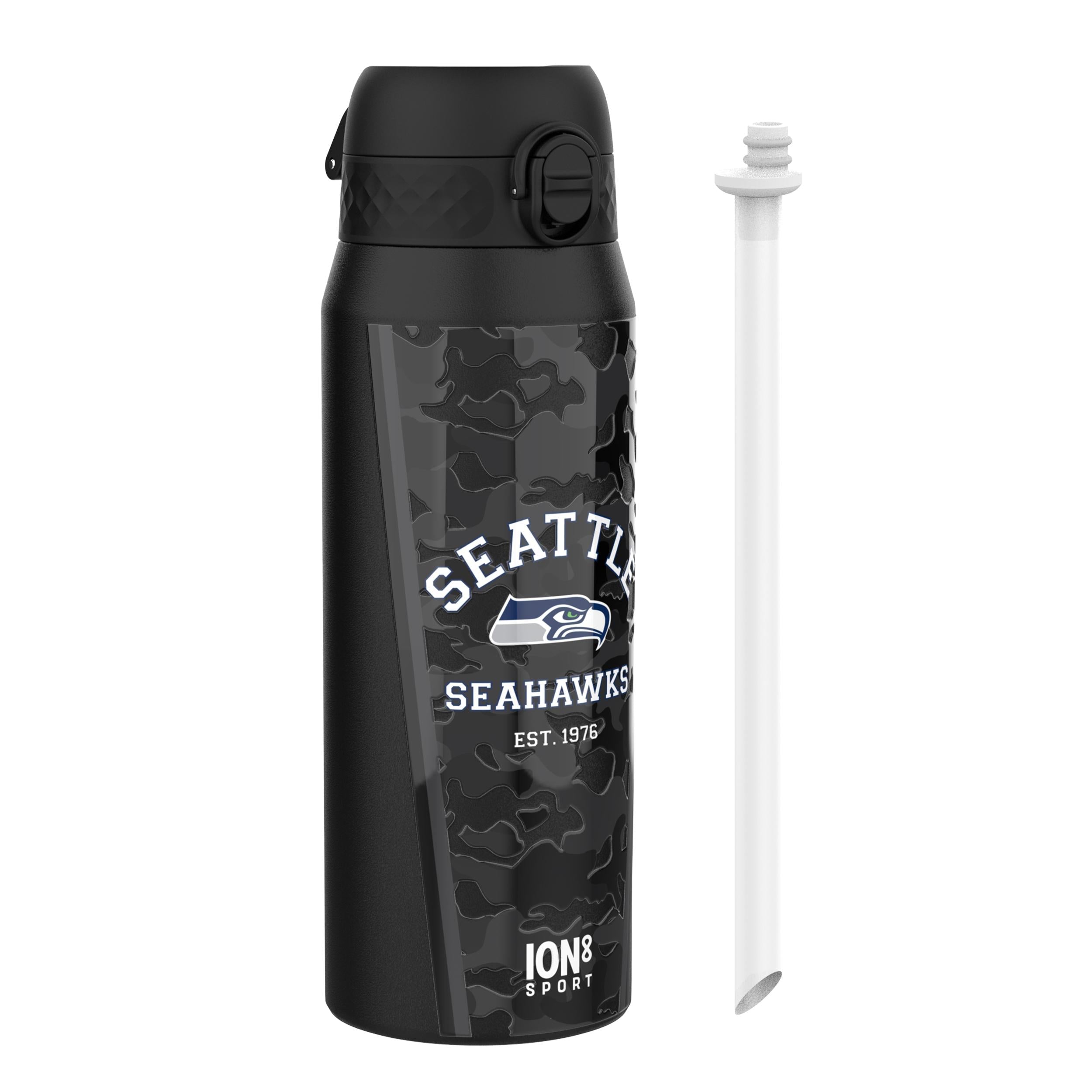 NFL x ION8 Insulated Steel Water Bottle, NFL Seahawks, 750ml (24oz)
