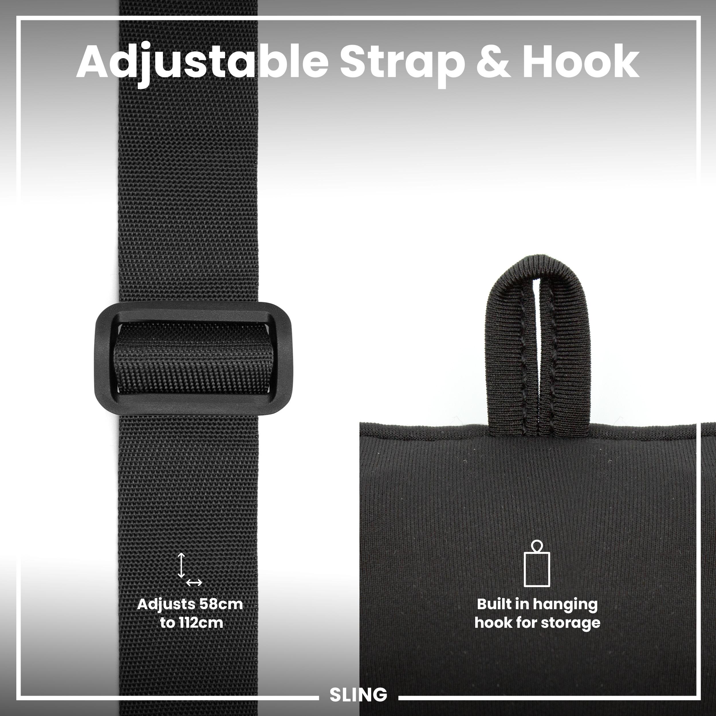 Lightweight, Sling Bottle Bag, Black